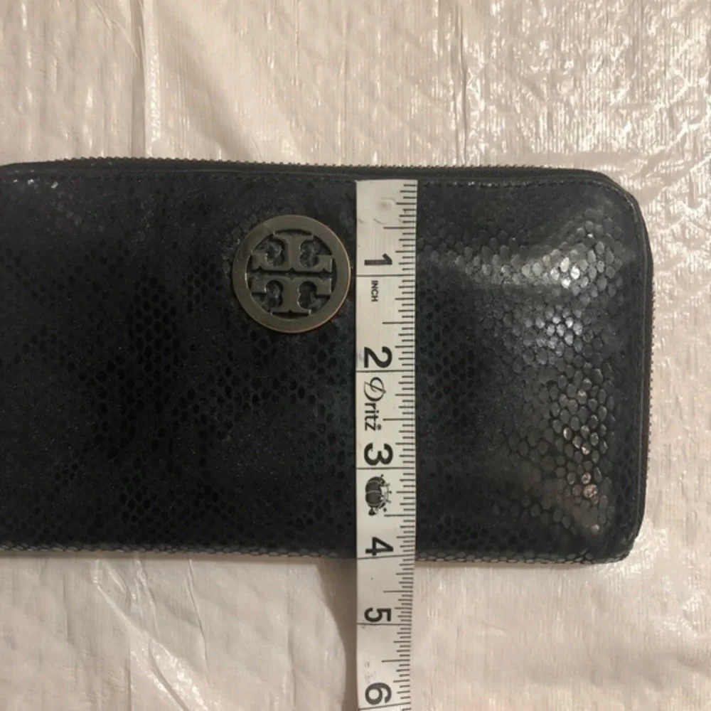Tory Burch snakeskin embossed clutch wallet